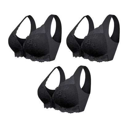Roovilo™ Soutien-Gorge Sans Armatures à Ouverture Frontale – Offre Spéciale 3 pour le Prix d’1 | Confort & Maintien Élégant