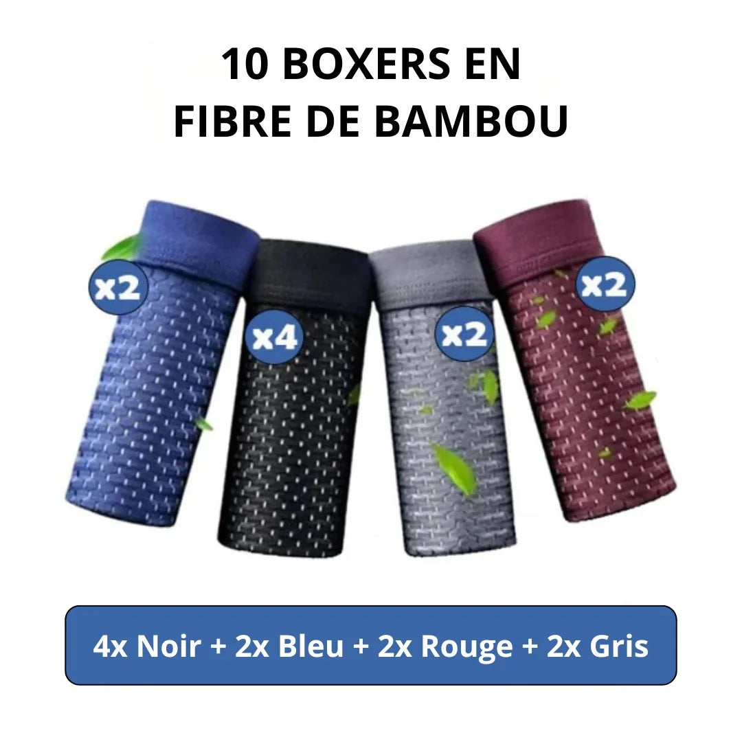 Roovilo™ Boxers Écologiques en Bambou – Douceur, Respirabilité et Confort Durable