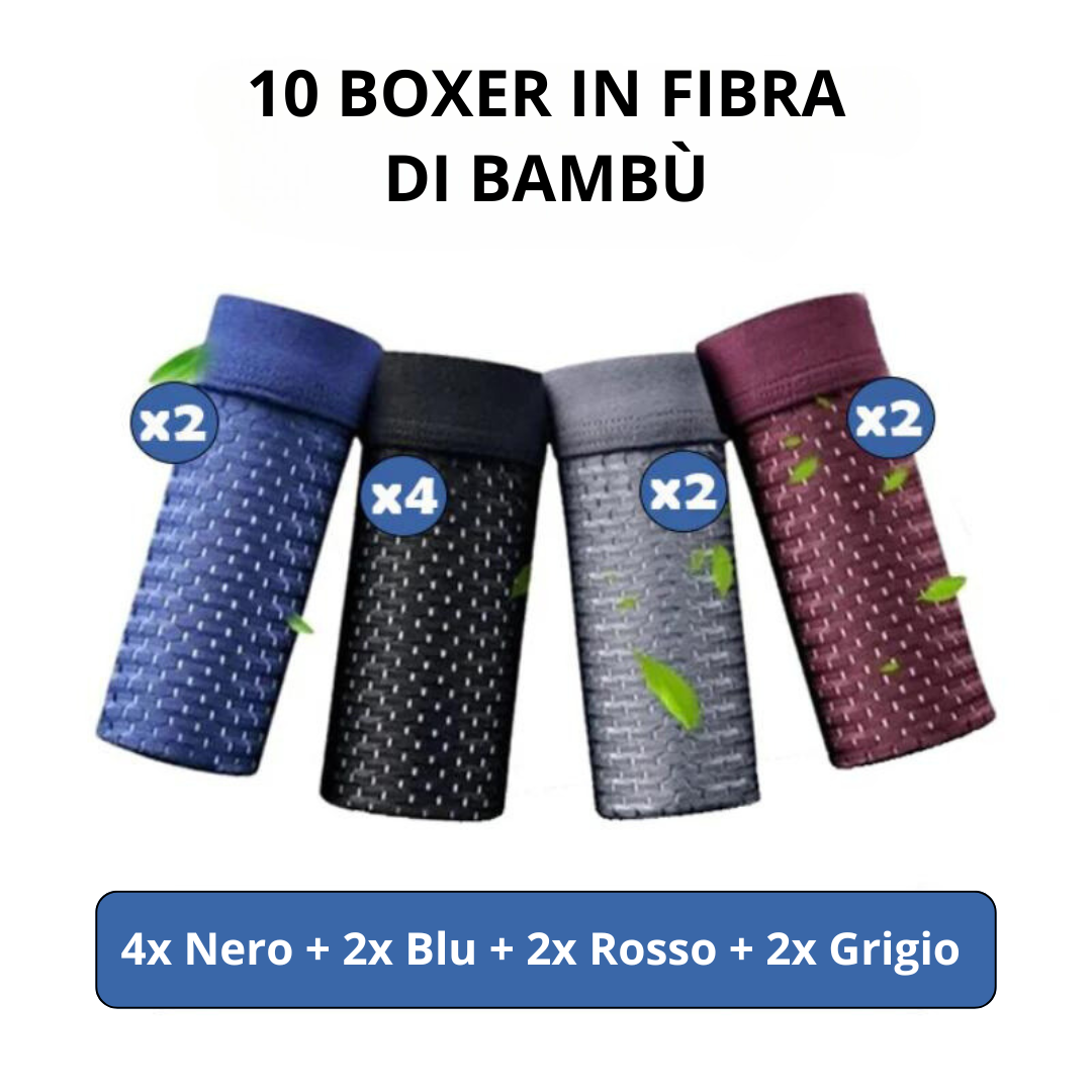 Roovilo Boxer in Bambù Ecologici – Comfort Morbido, Traspirante e Durevole