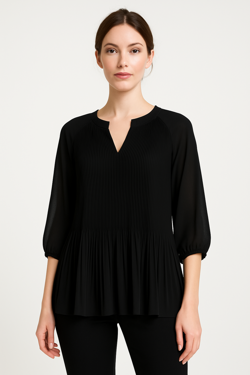 Roovilo Élise™ – Blouse Plissée Élégante et Confortable