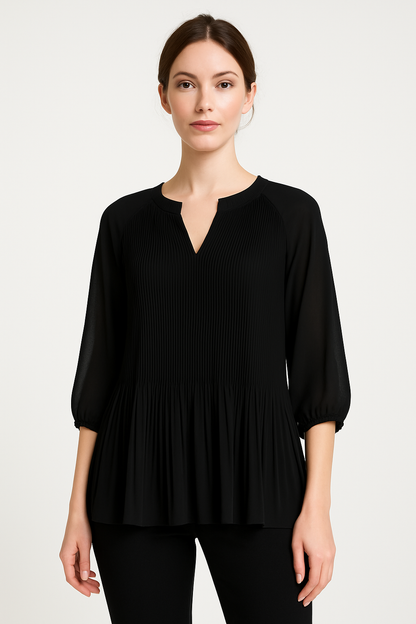 Roovilo Élise™ – Blouse Plissée Élégante et Confortable