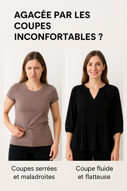 Roovilo Élise™ – Blouse Plissée Élégante et Confortable