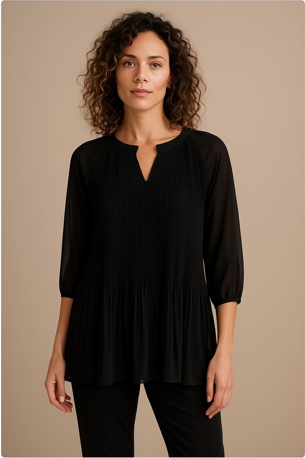 Roovilo Élise™ – Blouse Plissée Élégante et Confortable