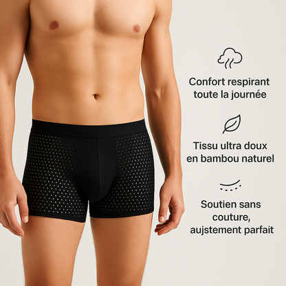 Roovilo™ Boxers Écologiques en Bambou – Douceur, Respirabilité et Confort Durable