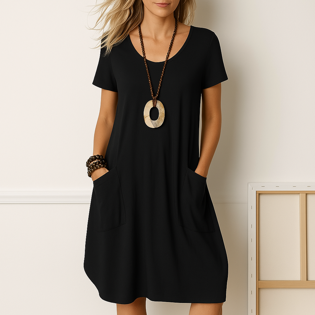 Roovilo™ Sophie - Robe Élégante avec Couverture Subtile du Ventre
