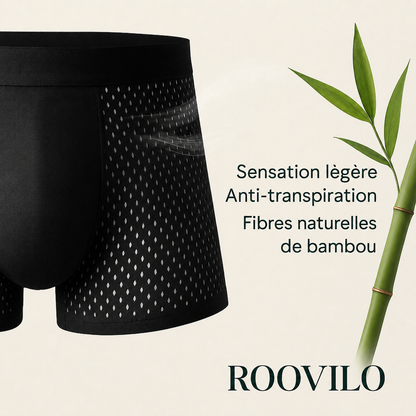 Roovilo™ Boxers Écologiques en Bambou – Douceur, Respirabilité et Confort Durable