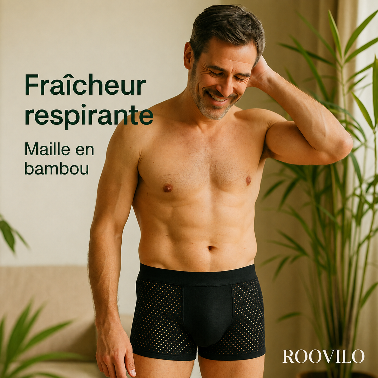 Roovilo™ Boxers Écologiques en Bambou – Douceur, Respirabilité et Confort Durable