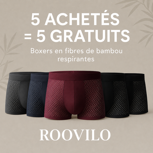 Roovilo™ Boxer Bambou – Confort Ultra-Respirant au Quotidien