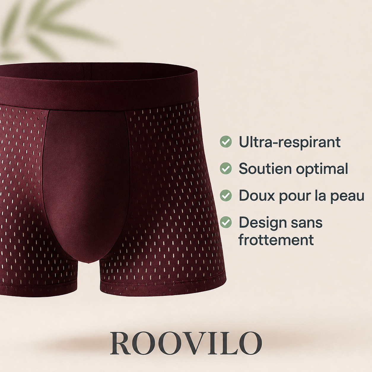 Roovilo™ Boxer Bambou – Confort Ultra-Respirant au Quotidien