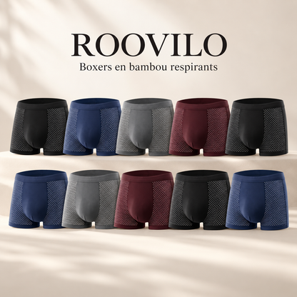 Roovilo™ Boxers Écologiques en Bambou – Douceur, Respirabilité et Confort Durable